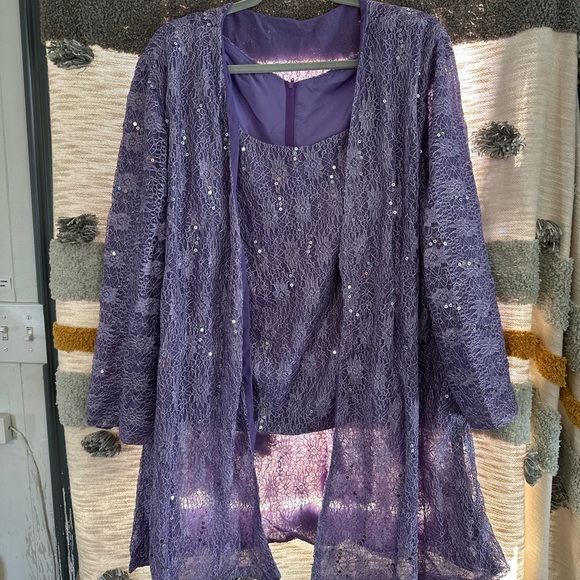 ManDu 3-Pieces Lace Mother of The Bride Pant Suits for Wedding - Picture 11 of 15